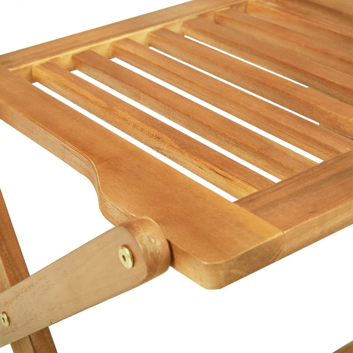 Set Mobilier Grădină Pliabil, 3 Piese, Lemn Masiv Acacia