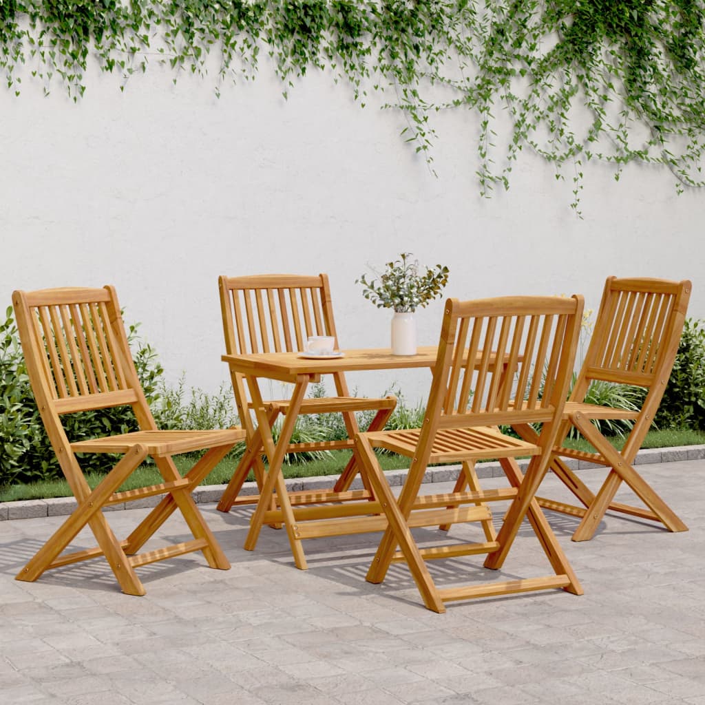 Set Mobilier Grădină Pliabil, 3 Piese, Lemn Masiv Acacia