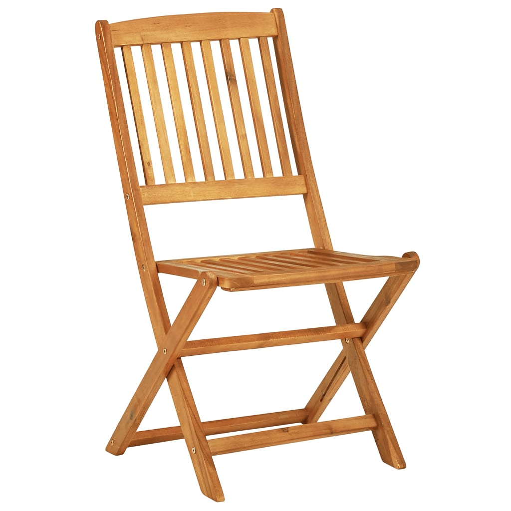 Set Mobilier Grădină Pliabil, 3 Piese, Lemn Masiv Acacia