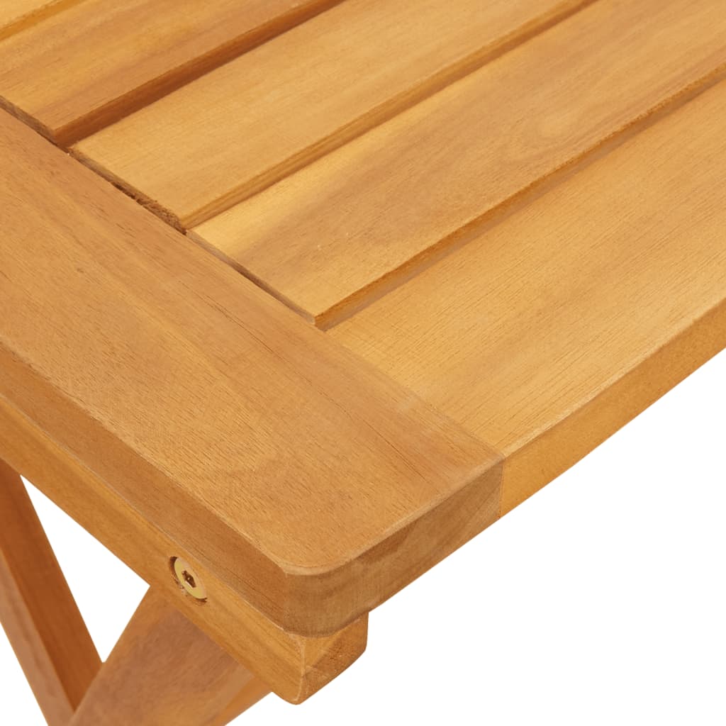 Set Mobilier Grădină Pliabil, 3 Piese, Lemn Masiv Acacia