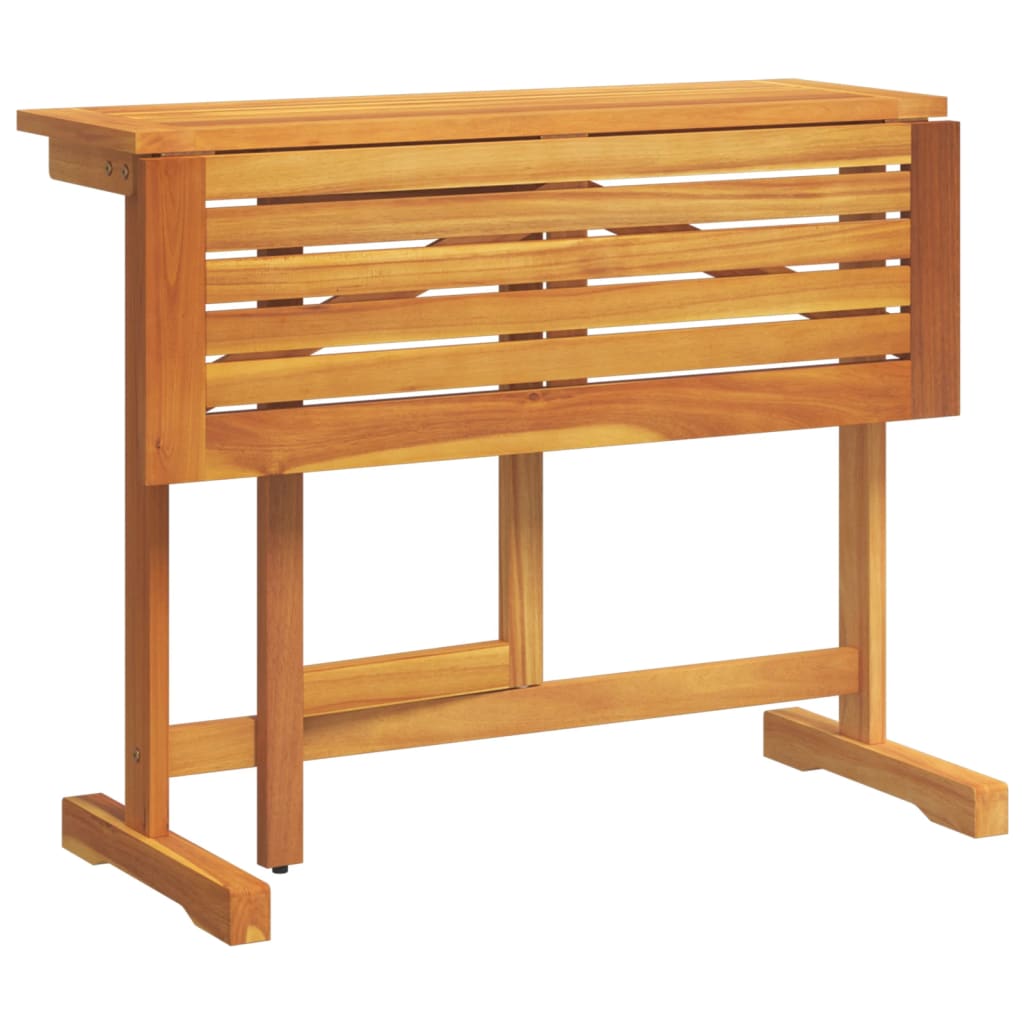Set Mobilier Grădină Pliabil, 3 Piese, Lemn Masiv Acacia