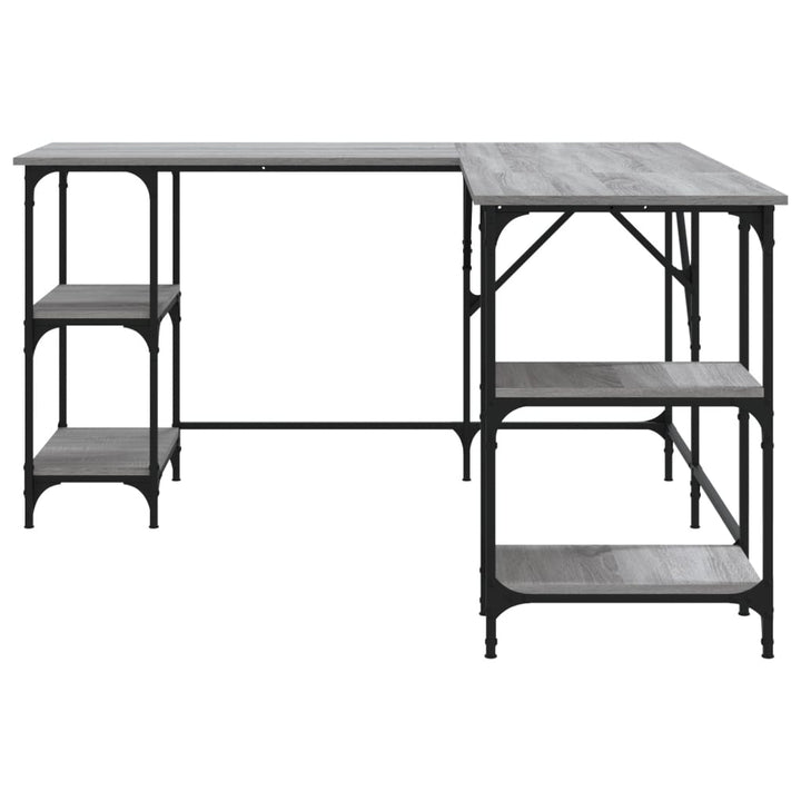 Birou, Gri Sonoma, 139X139X75 Cm, Lemn Prelucrat