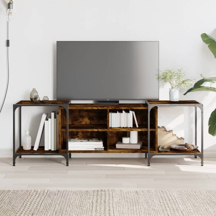 Comodă Tv, Stejar Fumuriu, 150X37X50 Cm, Lemn Compozit