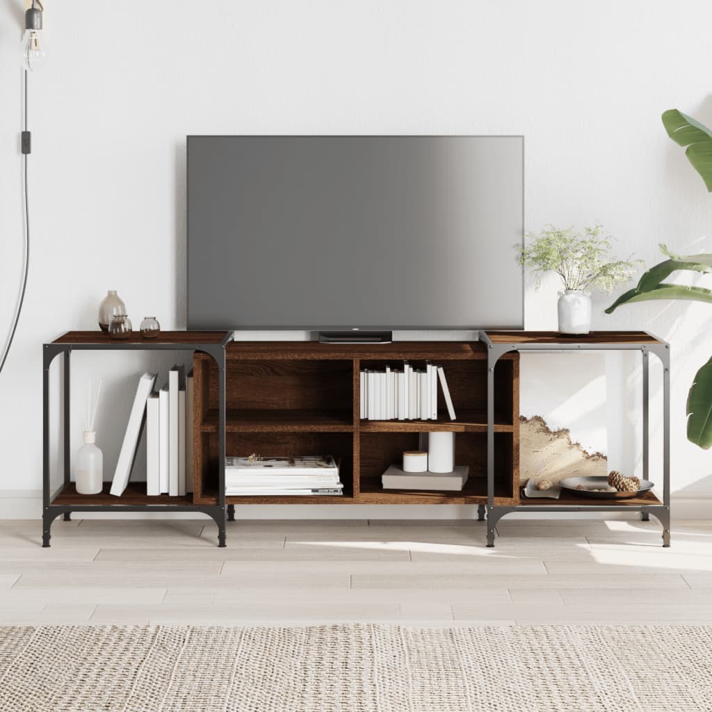 Comodă Tv, Stejar Fumuriu, 150X37X50 Cm, Lemn Compozit