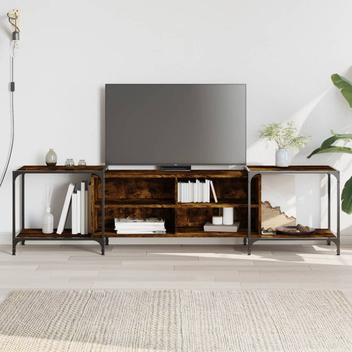 Comodă Tv, Stejar Fumuriu, 150X37X50 Cm, Lemn Compozit
