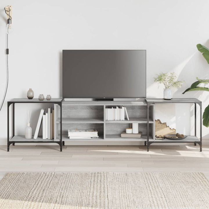 Comodă Tv, Stejar Fumuriu, 150X37X50 Cm, Lemn Compozit