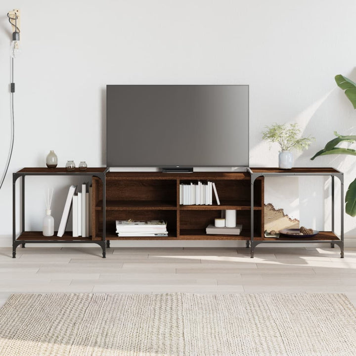Comodă Tv, Stejar Fumuriu, 150X37X50 Cm, Lemn Compozit