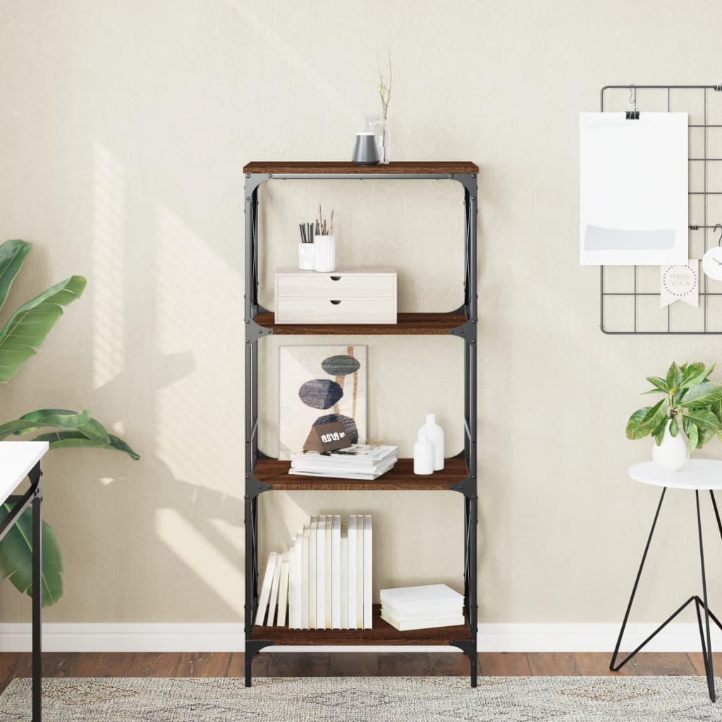 Bibliotecă 4 Niveluri 59X35X Lemn Prelucrat