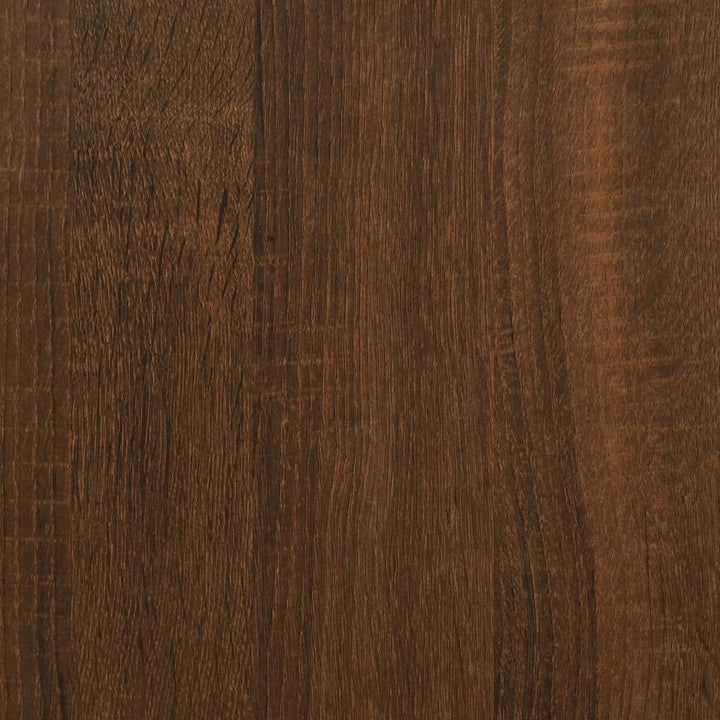 Măsuță Consolă Cu Rafturi, Stejar Maro, 100X35X75 Cm
