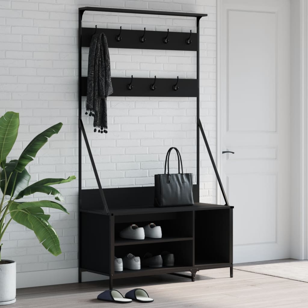 Suport De Haine Cu Raft Pantofi, , 100X41X184 Cm