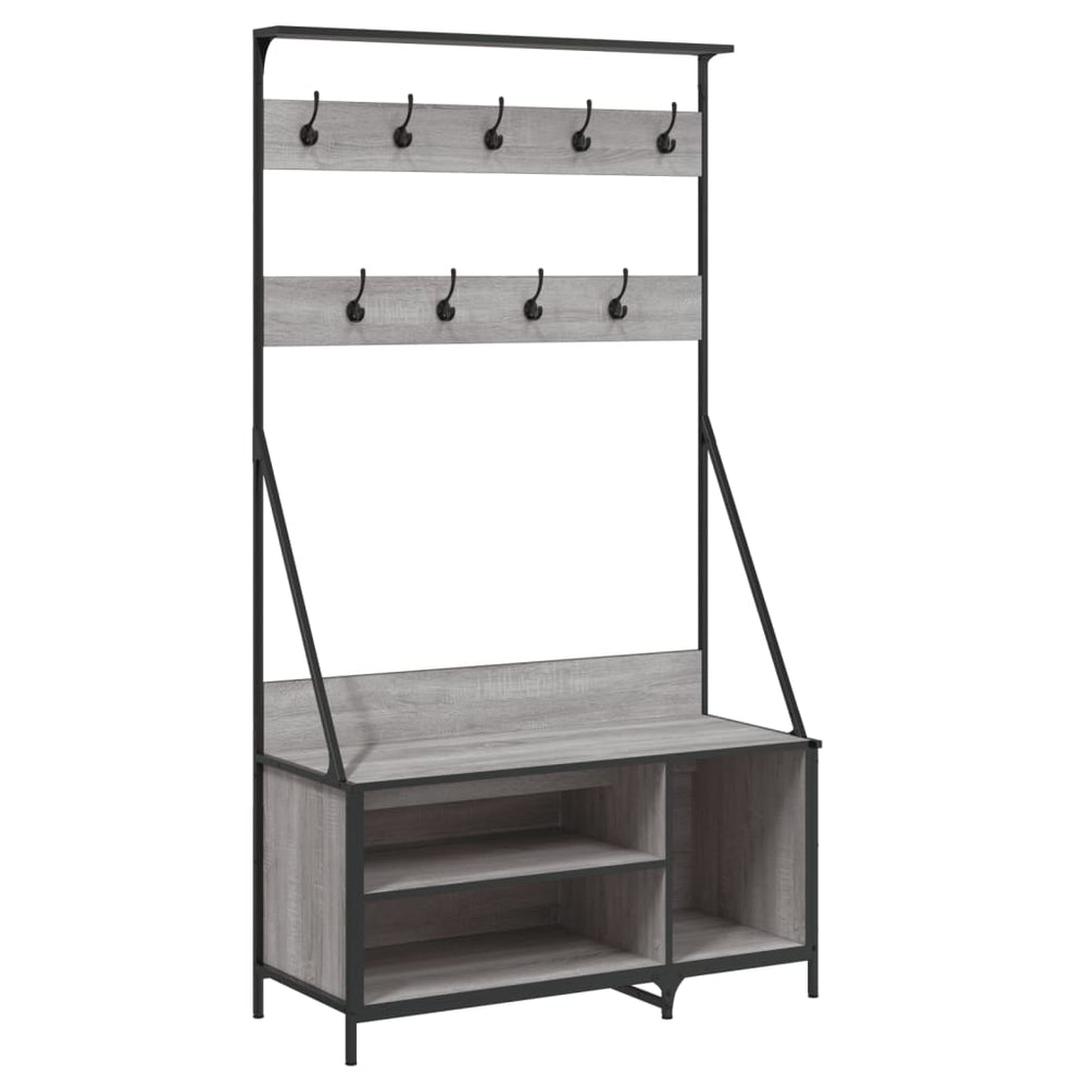 Suport De Haine Cu Raft Pantofi, , 100X41X184 Cm