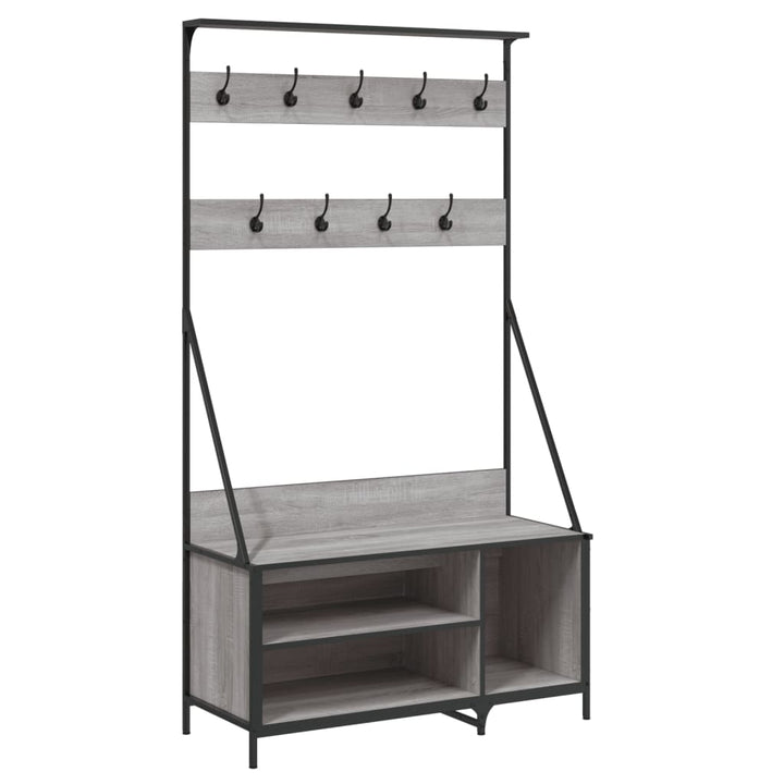 Suport De Haine Cu Raft Pantofi, , 100X41X184 Cm