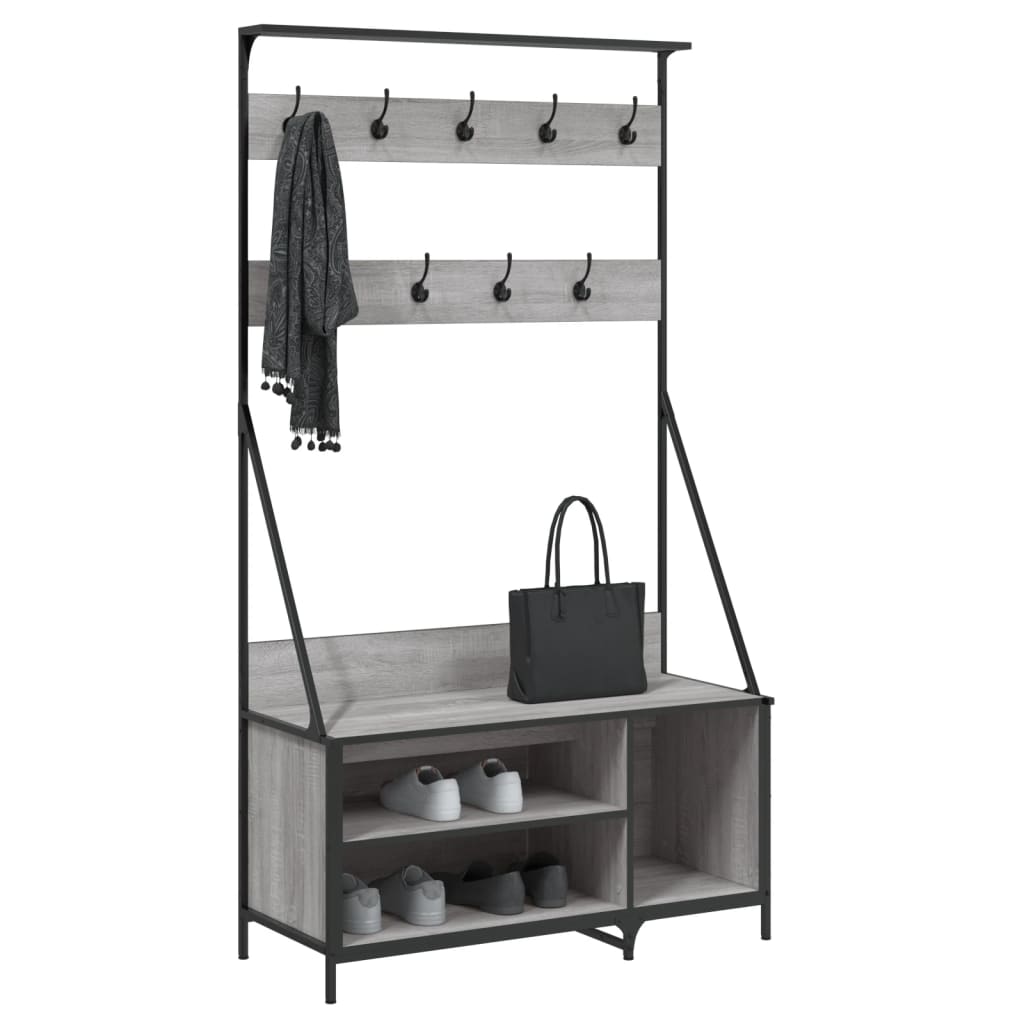 Suport De Haine Cu Raft Pantofi, , 100X41X184 Cm