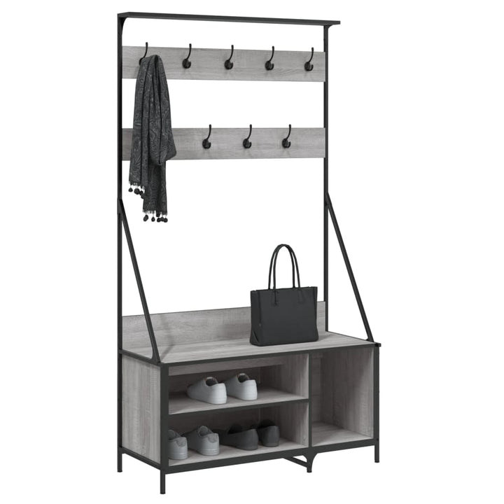 Suport De Haine Cu Raft Pantofi, , 100X41X184 Cm