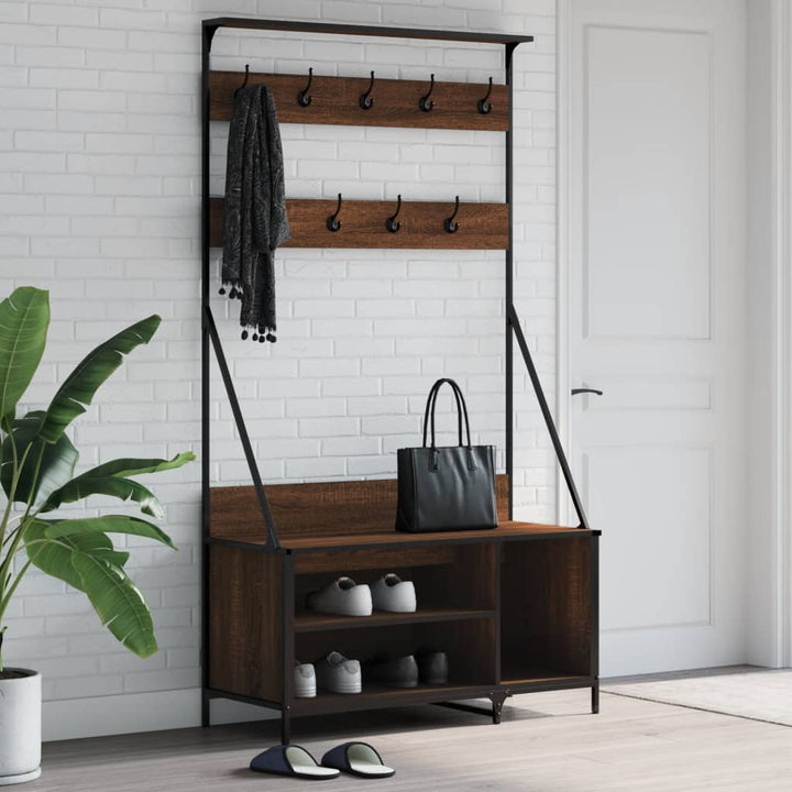 Suport De Haine Cu Raft Pantofi, , 100X41X184 Cm