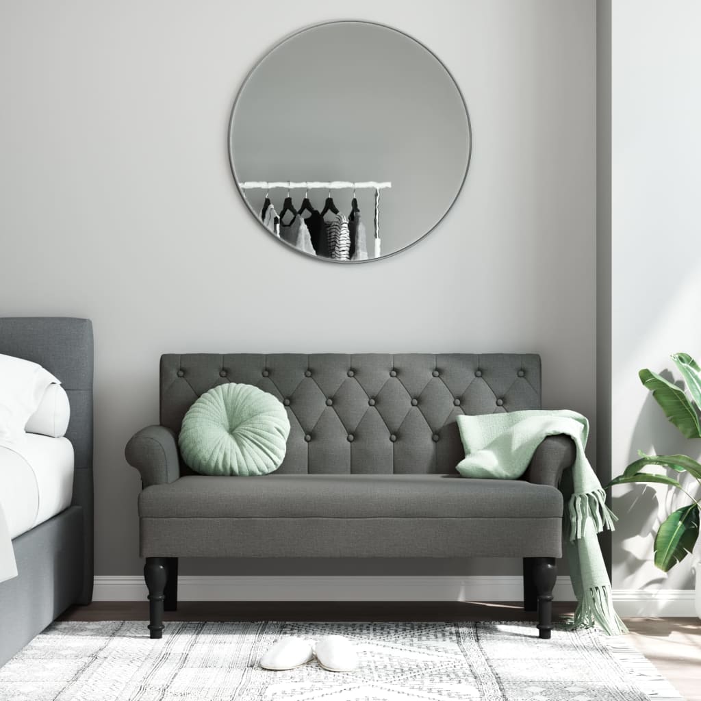 Bancă Cu Spătar, , 120X62X75,5 Cm, Textil