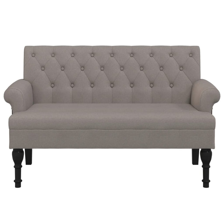 Bancă Cu Spătar, , 120X62X75,5 Cm, Textil