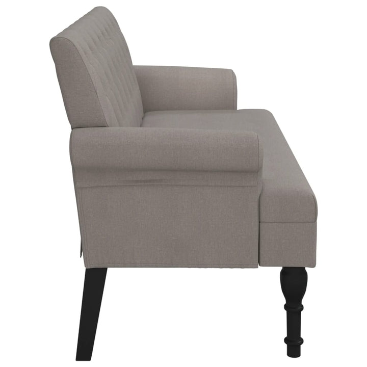 Bancă Cu Spătar, , 120X62X75,5 Cm, Textil
