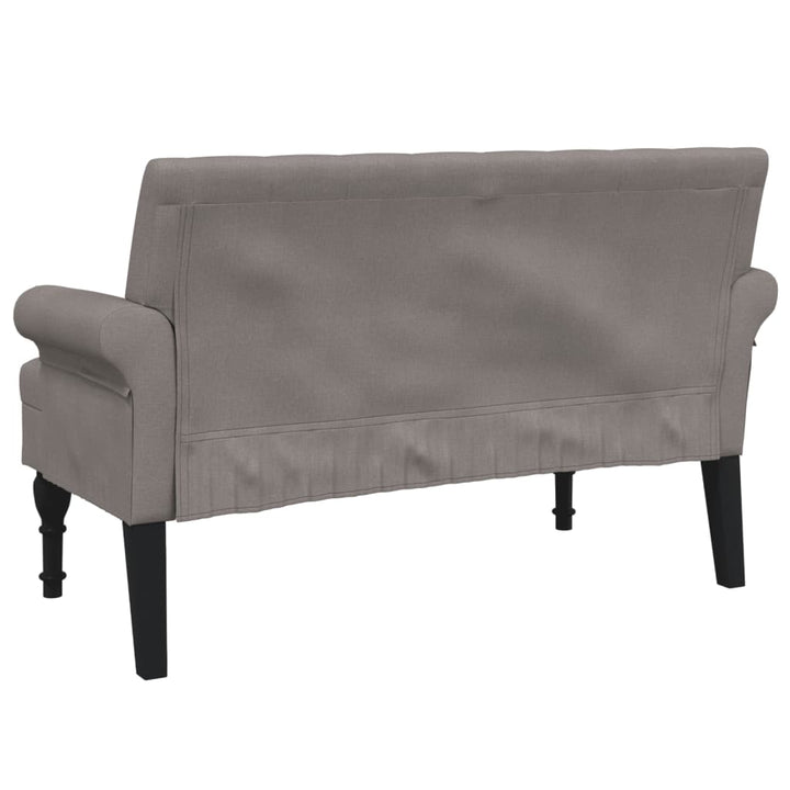 Bancă Cu Spătar, , 120X62X75,5 Cm, Textil