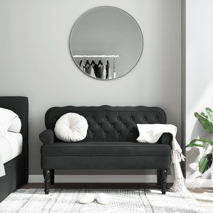 Banchetă Cu Spătar 119,5X64,5X75 Cm Piele Întoarsă Eco.