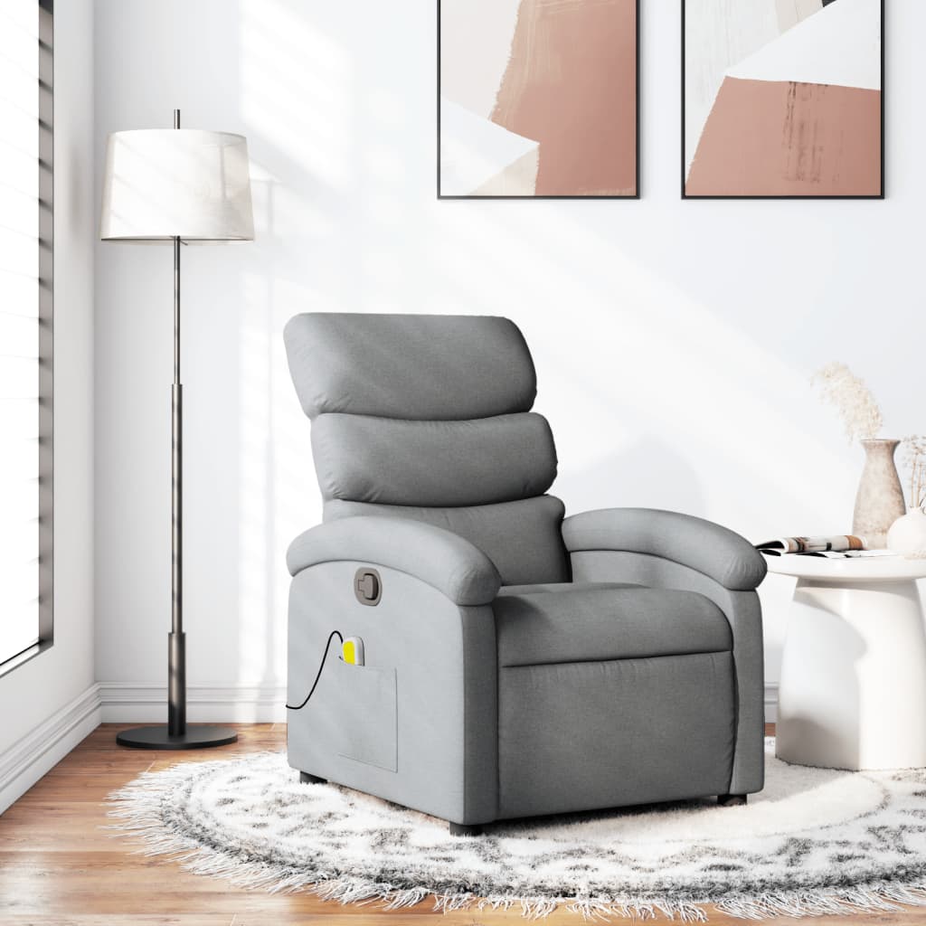 Vixl Fotoliu De Masaj Rabatabil, , Material Textil