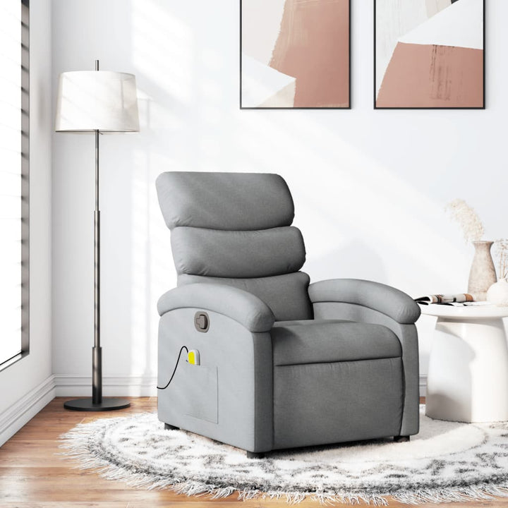 Vixl Fotoliu De Masaj Rabatabil, , Material Textil