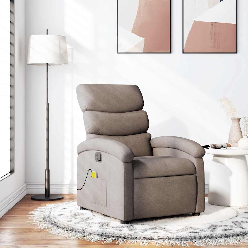 Vixl Fotoliu De Masaj Rabatabil, , Material Textil