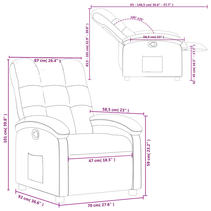 Fotoliu Rabatabil, , Material Textil