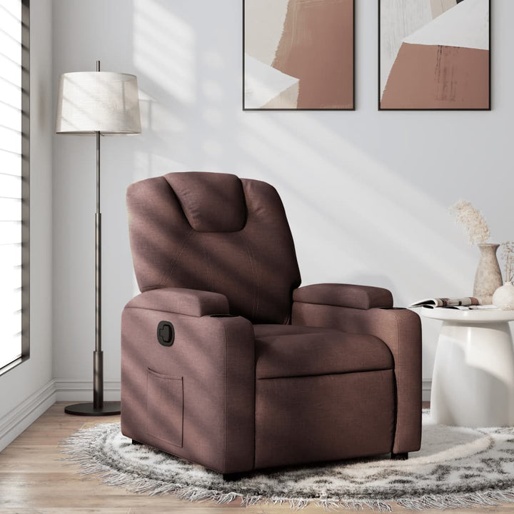 Vixl Fotoliu Electric De Masaj Rabatabil, Roșu Vin, Textil