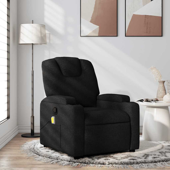 Vixl Fotoliu Electric De Masaj Rabatabil, Roșu Vin, Textil