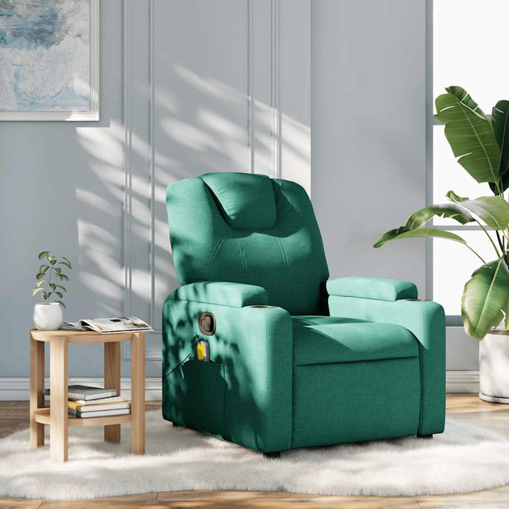 Vixl Fotoliu Electric De Masaj Rabatabil, Roșu Vin, Textil