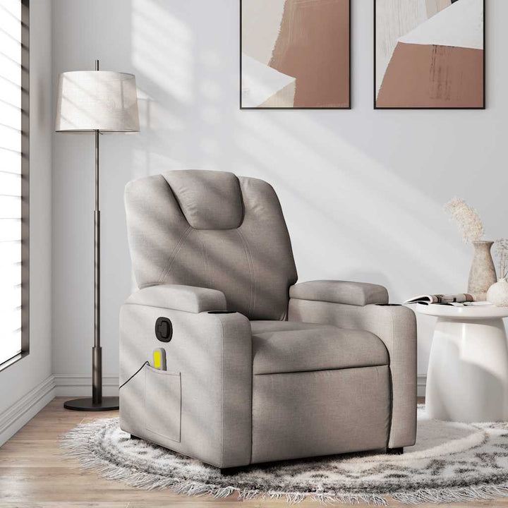 Vixl Fotoliu Electric De Masaj Rabatabil, Roșu Vin, Textil