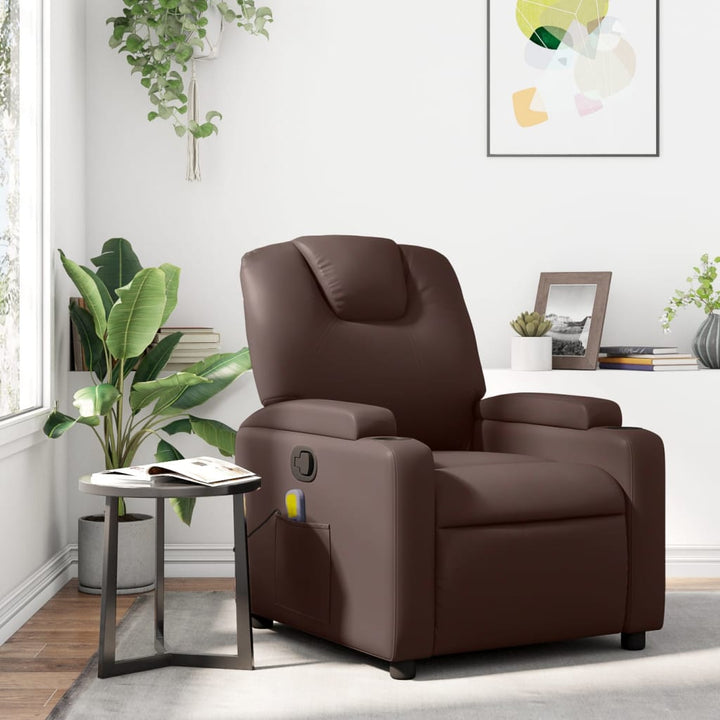 Fotoliu Rabatabil Electric, , Piele Ecologică