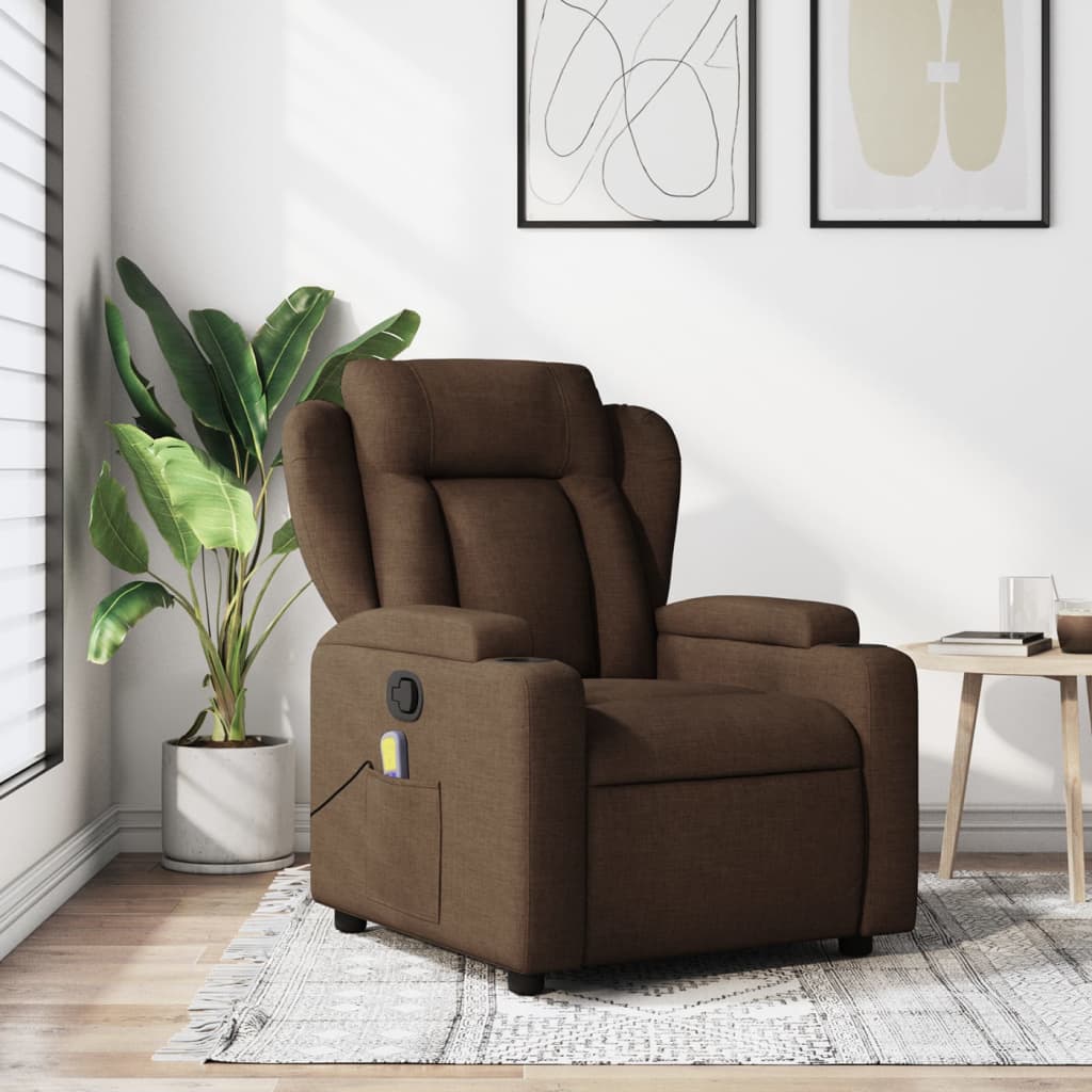 Vixl Fotoliu Electric De Masaj Rabatabil, , Textil