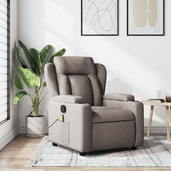 Vixl Fotoliu Electric De Masaj Rabatabil, , Textil