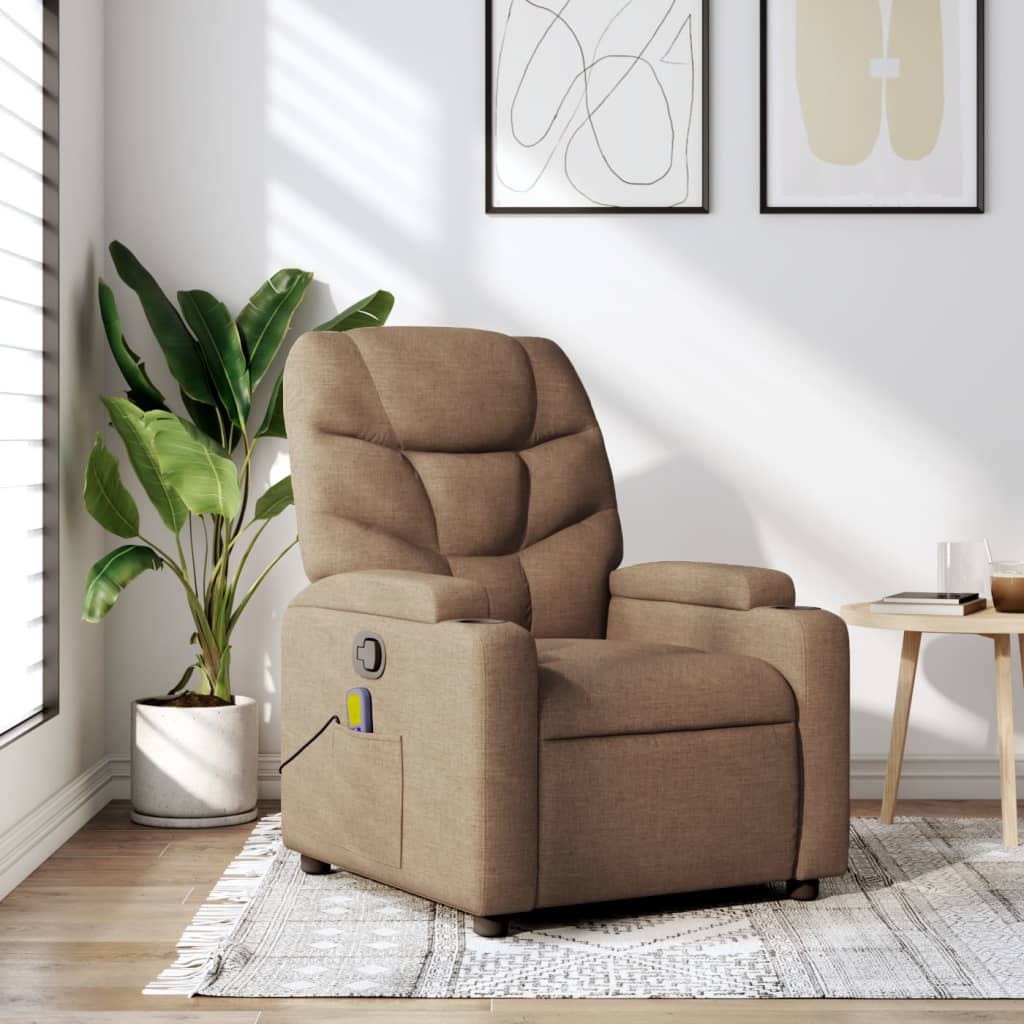 Vixl Fotoliu Electric De Masaj Rabatabil, , Textil