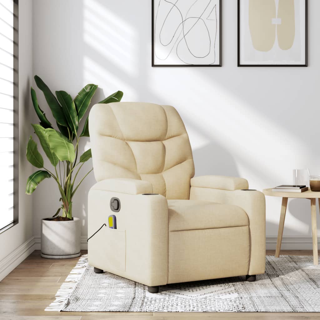 Vixl Fotoliu Electric De Masaj Rabatabil, , Textil
