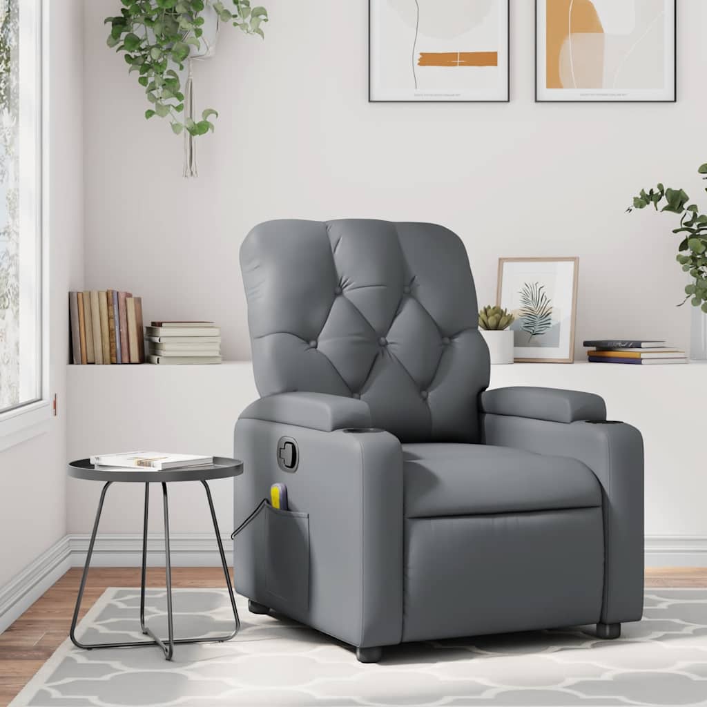 Fotoliu Rabatabil Electric, , Piele Ecologică