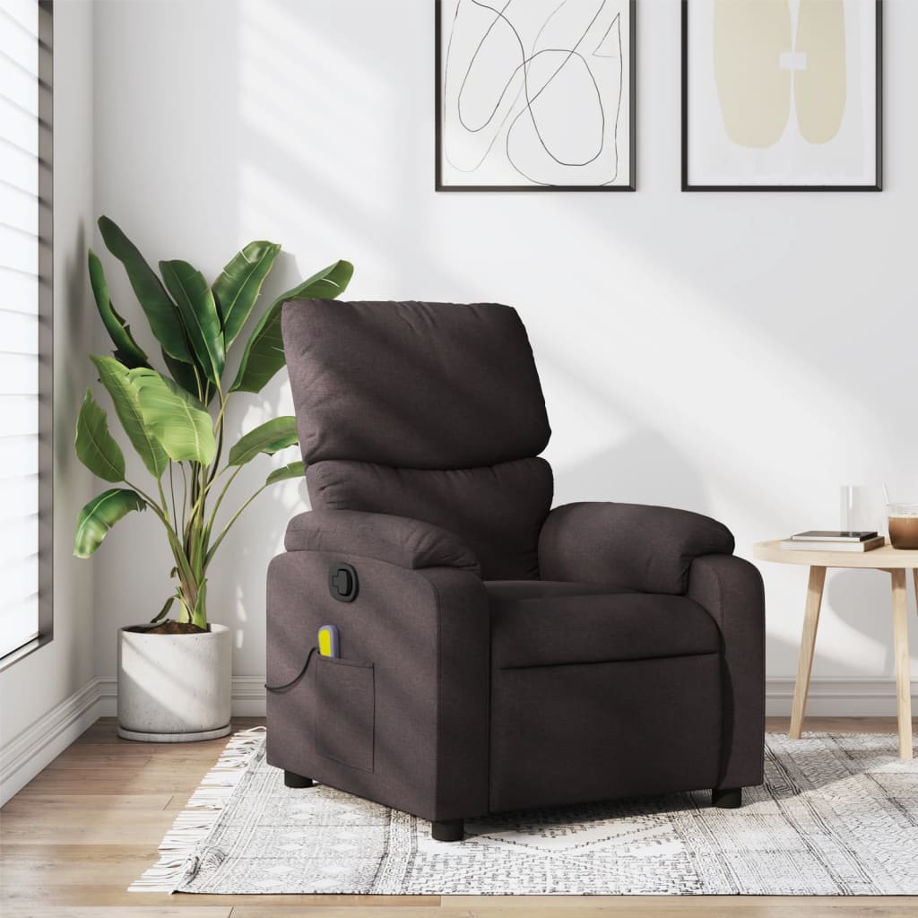 Vixl Fotoliu De Masaj Rabatabil, Roșu Vin, Material Textil