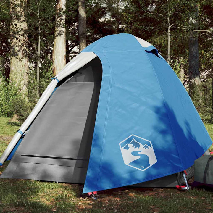 Cort Camping Cupolă Alb, Țesătură Opacă, Impermeabil