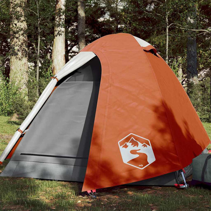 Cort Camping Cupolă Alb, Țesătură Opacă, Impermeabil