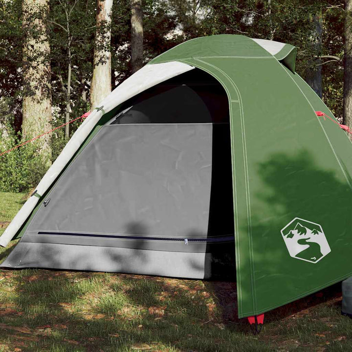 Cort Camping Cupolă Alb, Țesătură Opacă, Impermeabil