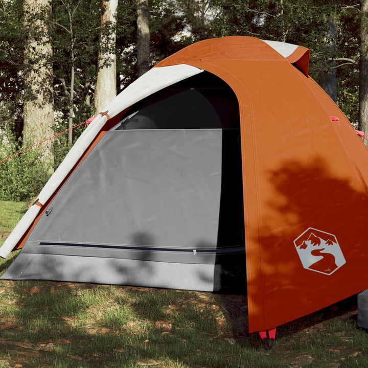 Cort Camping Cupolă Alb, Țesătură Opacă, Impermeabil