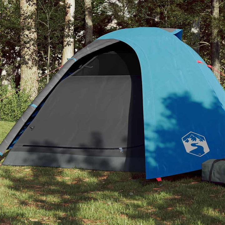 Cort Camping Cupolă Alb, Țesătură Opacă, Impermeabil
