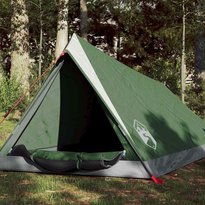Cort De Camping Pentru 2 Persoane, Gri/Portocaliu, Impermeabil
