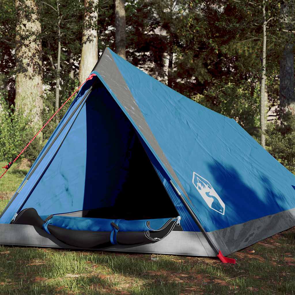 Cort De Camping Pentru 2 Persoane, Gri/Portocaliu, Impermeabil