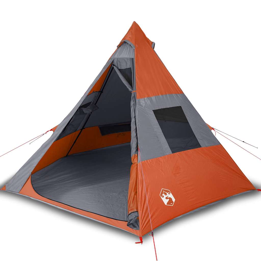 Cort De Camping Tipi Pentru 7 Persoane, Portocaliu, Impermeabil