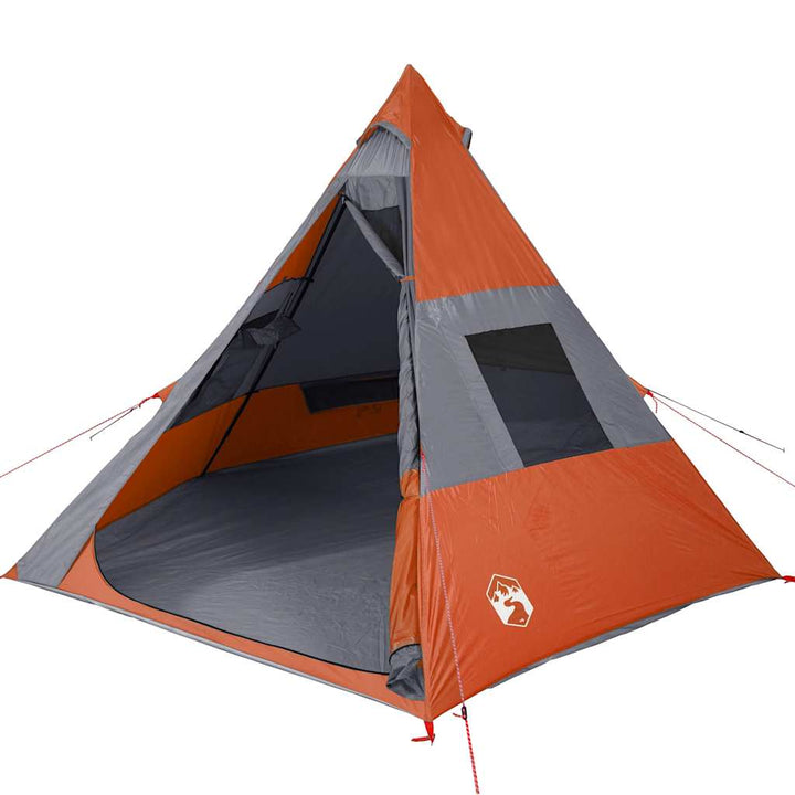 Cort De Camping Tipi Pentru 7 Persoane, Portocaliu, Impermeabil