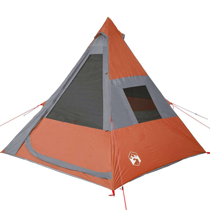 Cort De Camping Tipi Pentru 7 Persoane, Portocaliu, Impermeabil