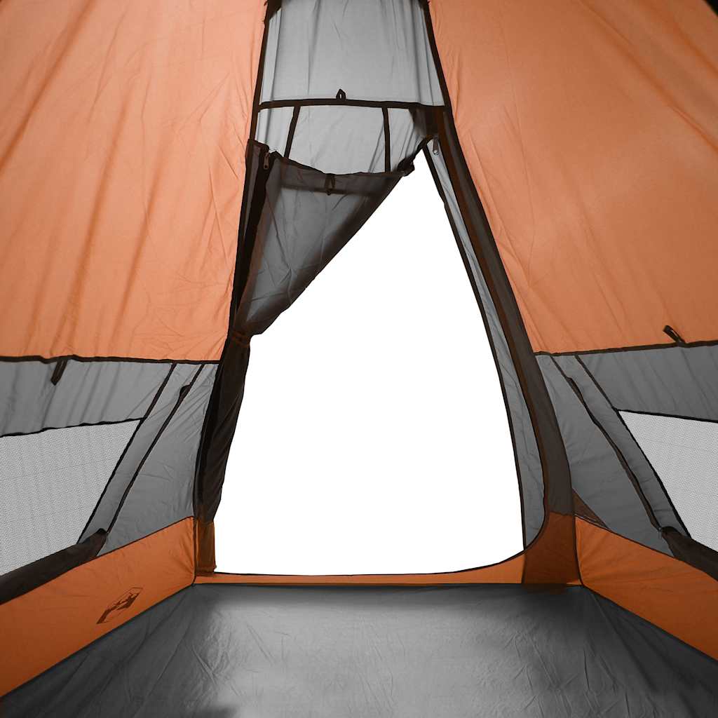 Cort De Camping Tipi Pentru 7 Persoane, Portocaliu, Impermeabil